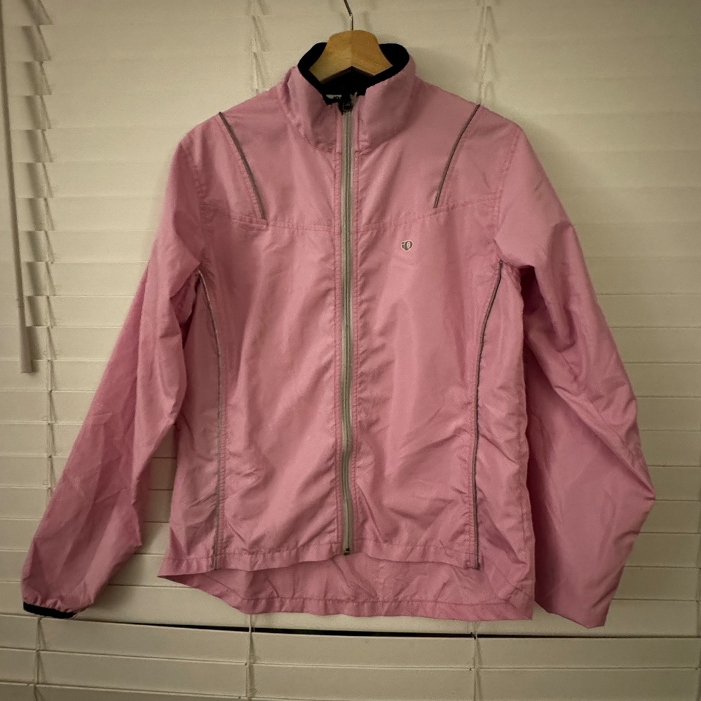 PEARL IZUMI WOMEN'S LIGHTWEIGHT PINK CYCLING JACKET-MEDIUM